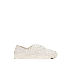 Zapatilla de cuero blanca Bottega Veneta