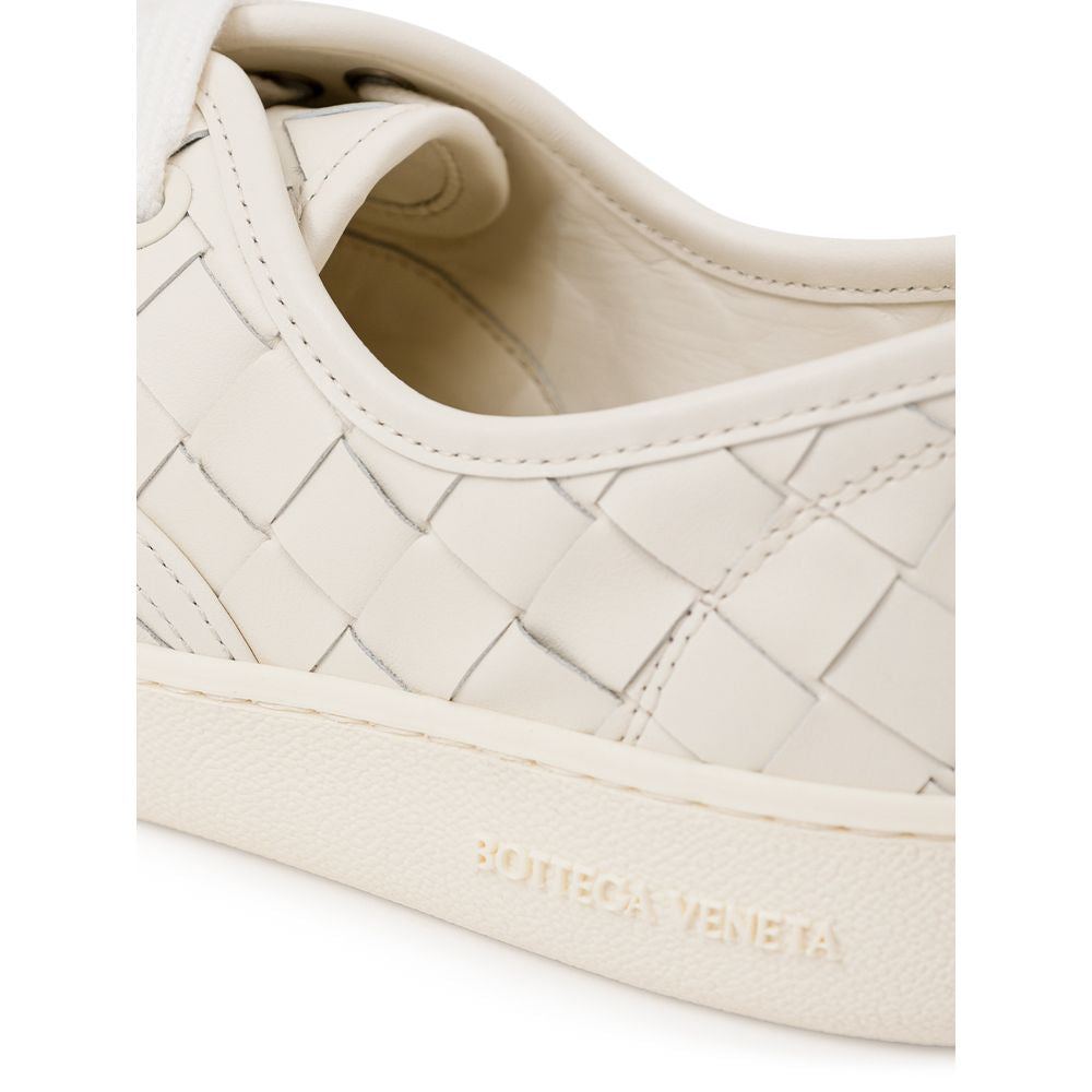 Zapatilla de cuero blanca Bottega Veneta