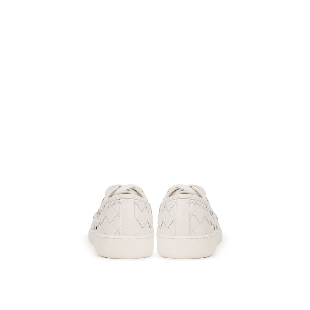 Zapatilla de cuero blanca Bottega Veneta