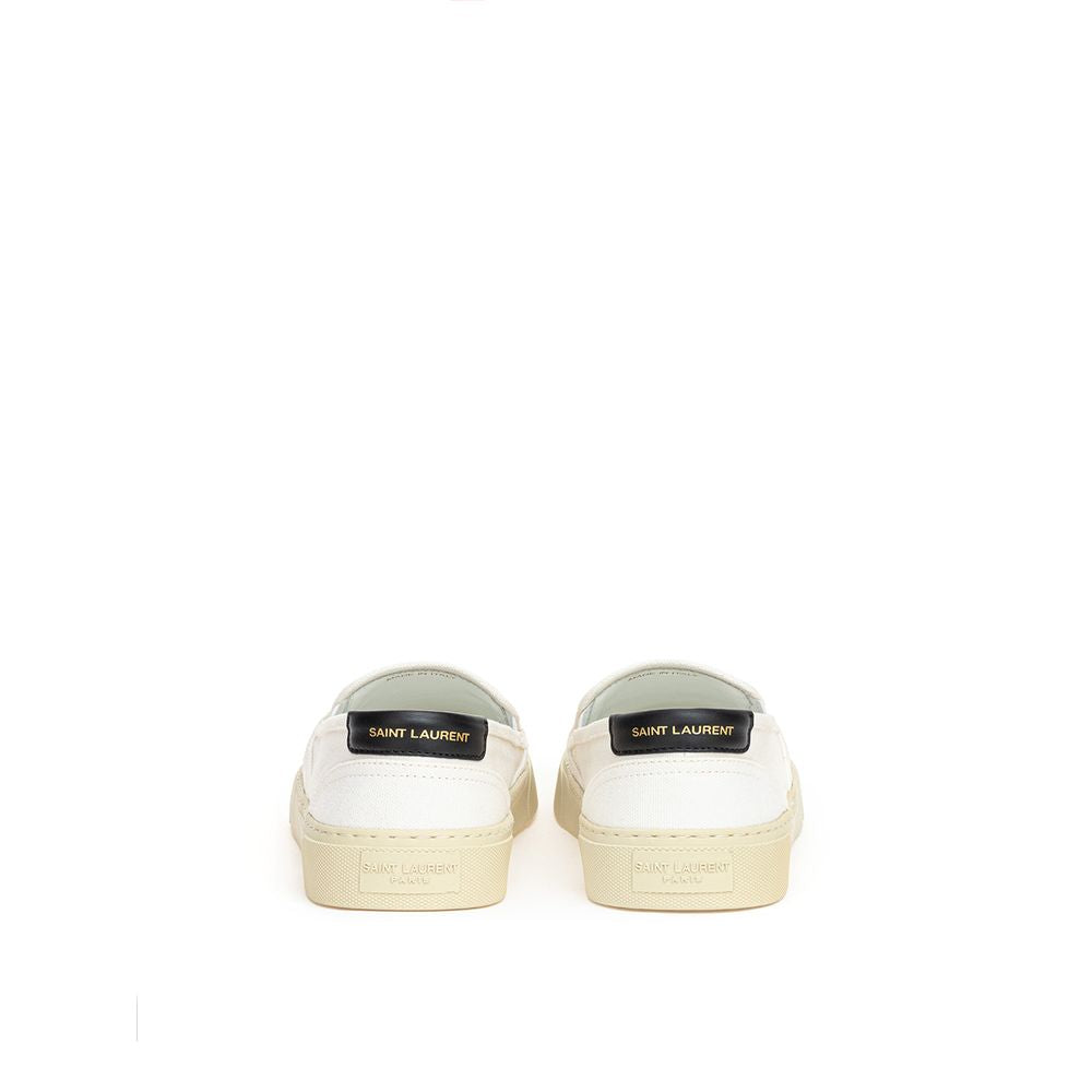 Zapatillas blancas de algodón de Saint Laurent