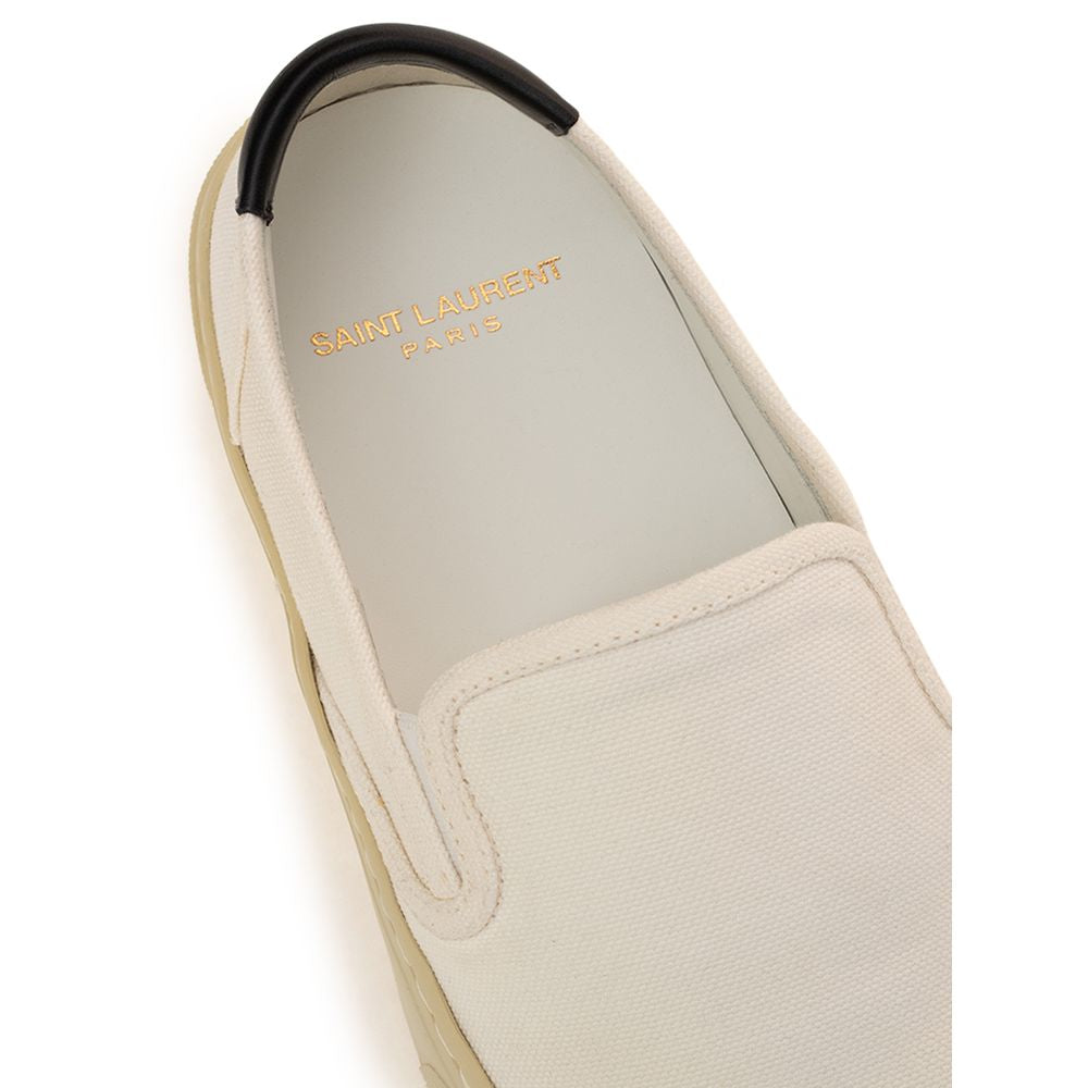 Zapatillas blancas de algodón de Saint Laurent