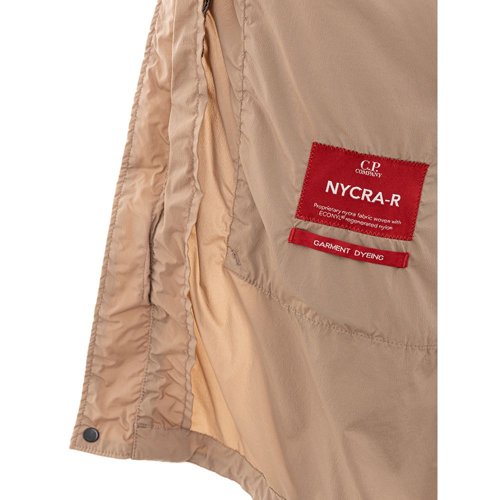 Chaqueta de poliamida beige de estilo urbano elevado de CP Company