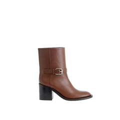 Bota de cuero marrón Burberry