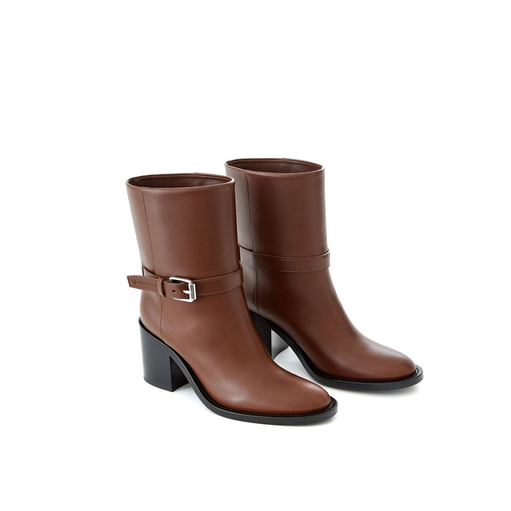 Bota de cuero marrón Burberry