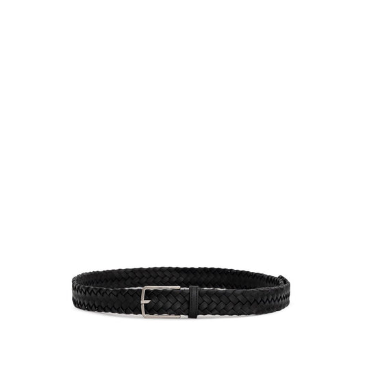Cinturón de piel negro Bottega Veneta
