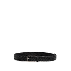 Cinturón de piel negro Bottega Veneta