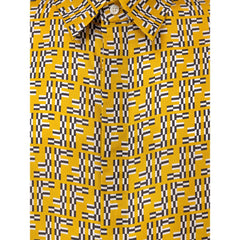 Camisa de seda amarilla Fendi
