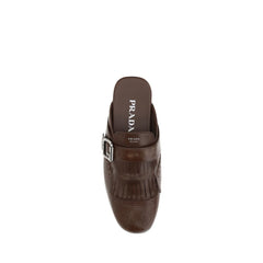 Mulas de cuero Prada
