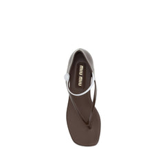 Sandalias de dedo Miu Miu