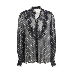 Camisa de seda con lunares de Valentino