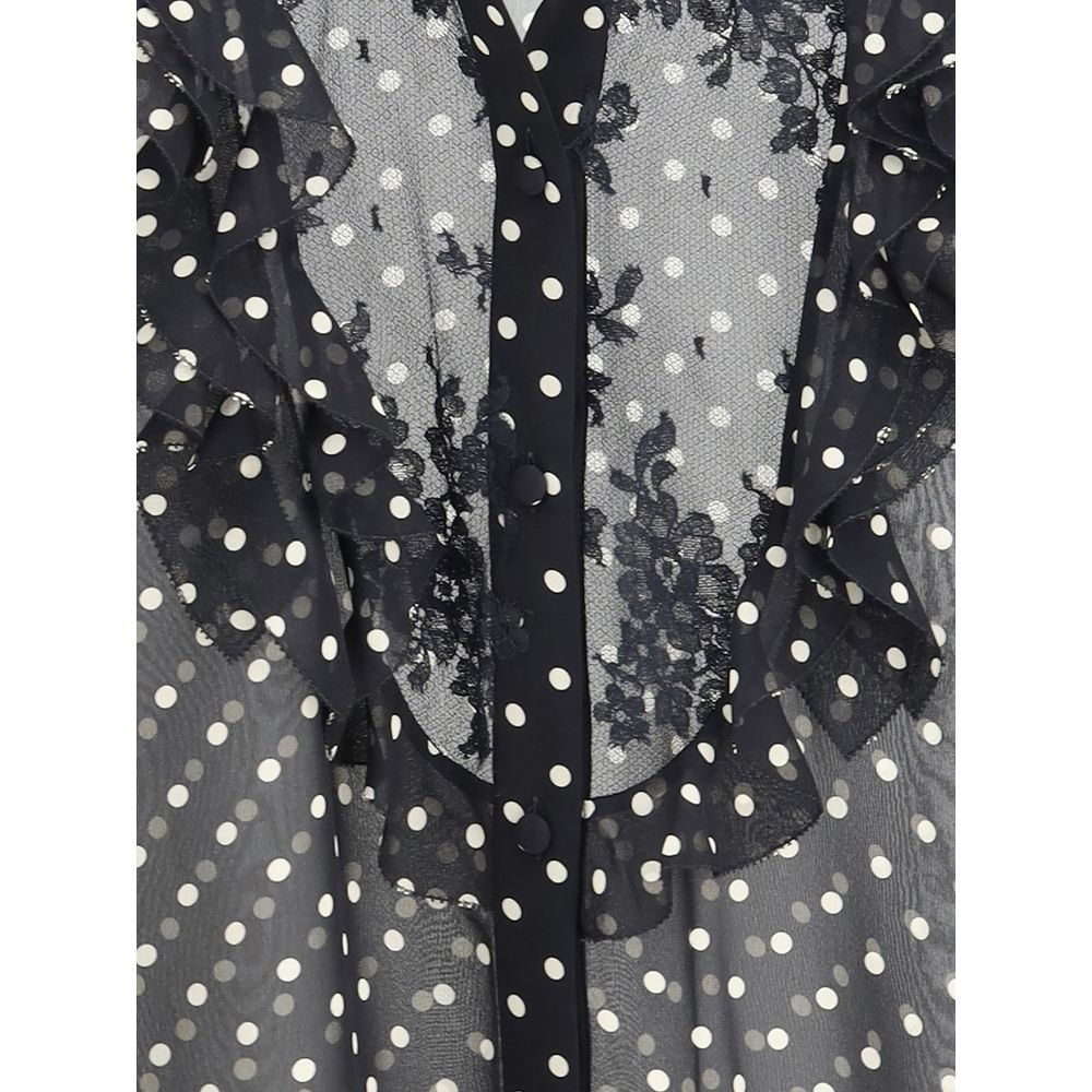 Camisa de seda con lunares de Valentino