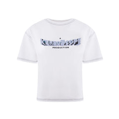 Elegante top blanco de algodón Kenzo para mujer