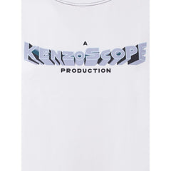 Elegante top blanco de algodón Kenzo para mujer