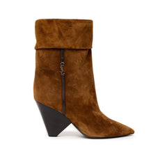 Bota de ante marrón de Saint Laurent