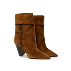 Bota de ante marrón de Saint Laurent