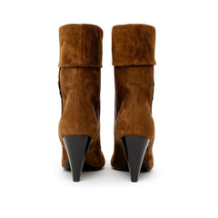 Bota de ante marrón de Saint Laurent