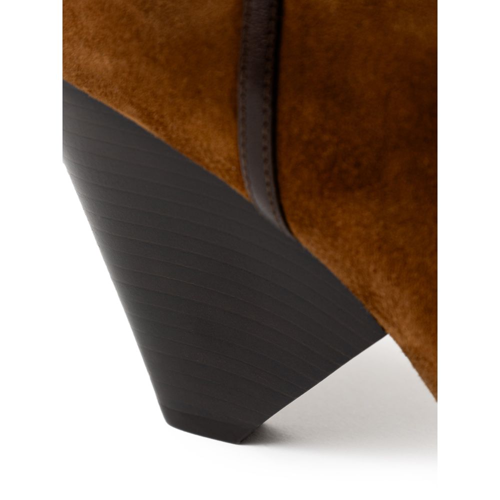 Bota de ante marrón de Saint Laurent