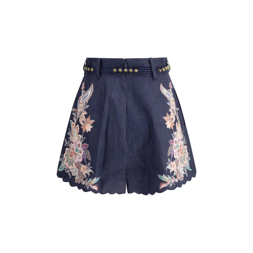 Pantalones cortos con pliegues Zimmermann Rhiannon