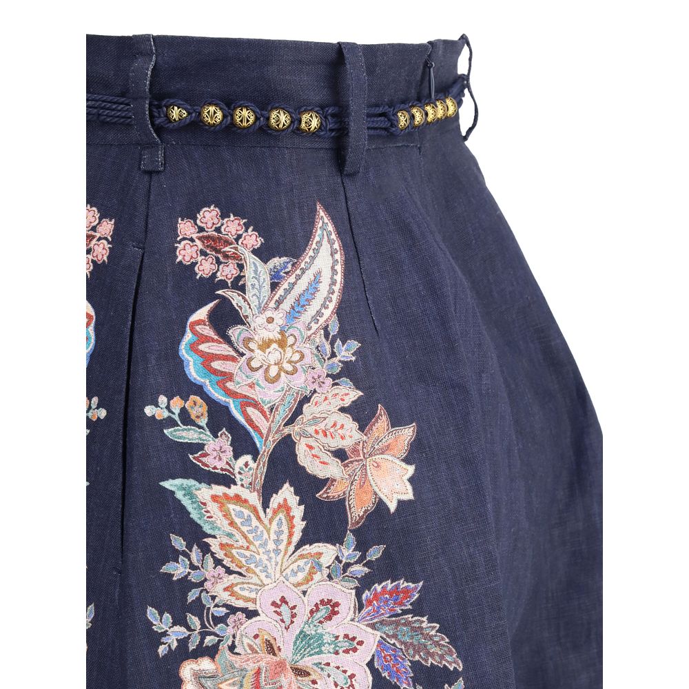 Pantalones cortos con pliegues Zimmermann Rhiannon