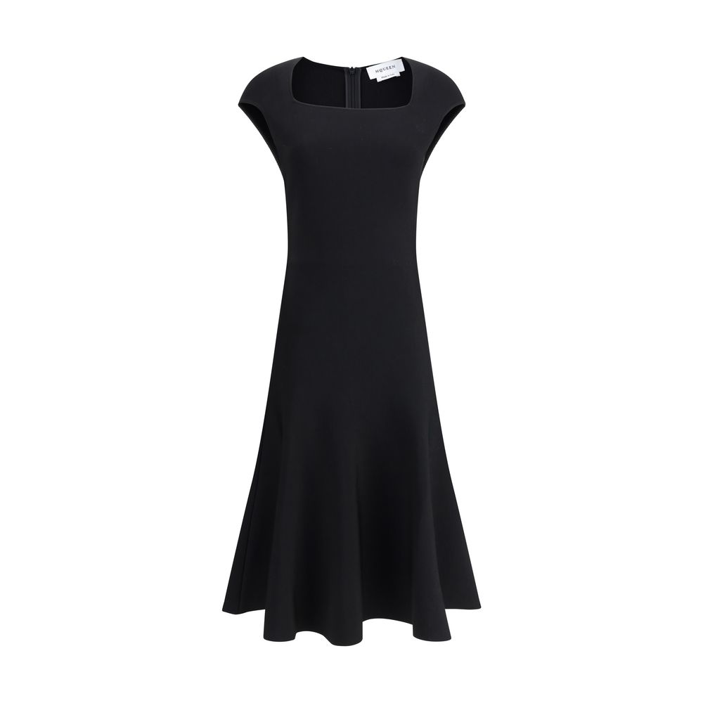 Vestido mini acampanado de Alexander McQueen