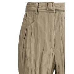 Pantalones Norman de seda fruncida de Gabriela Hearst