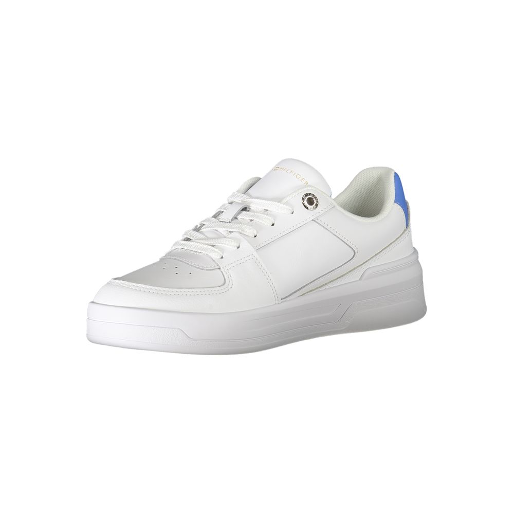 Zapatillas blancas de poliéster de Tommy Hilfiger