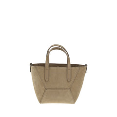 Brunello Cucinelli Bolso De Hombro De Ante
