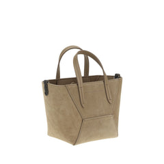 Brunello Cucinelli Bolso De Hombro De Ante