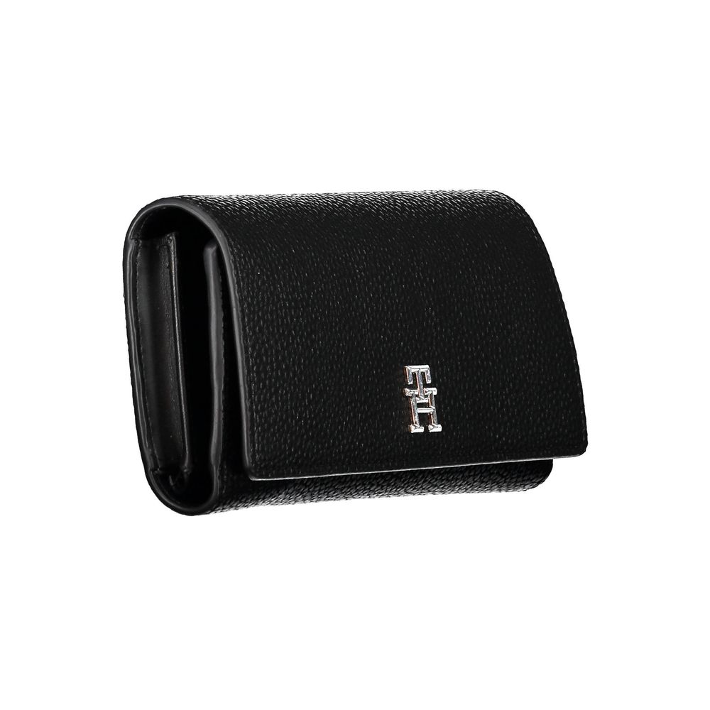 Cartera Tommy Hilfiger de polietileno negra para mujer