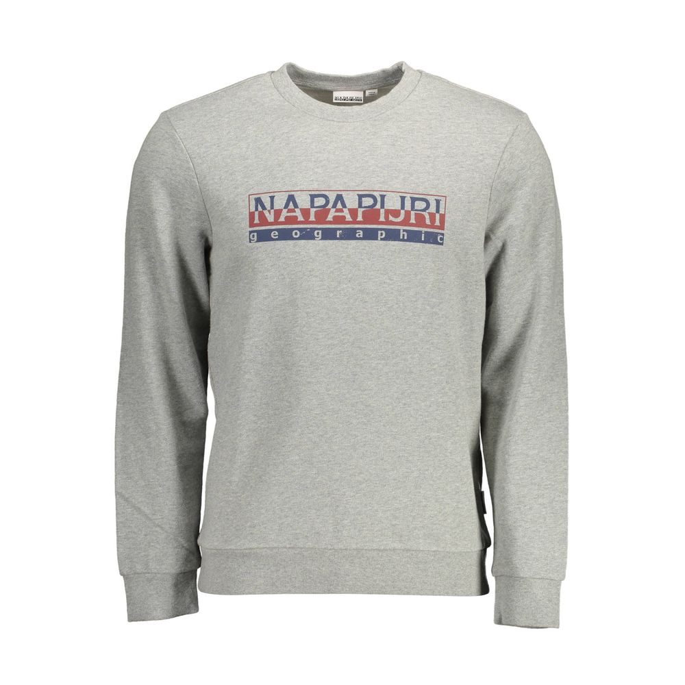 Napapijri Jersey gris de algodón para hombre