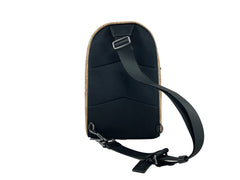 COACH West - Mochila bandolera de cuero con bloques de color, color arena
