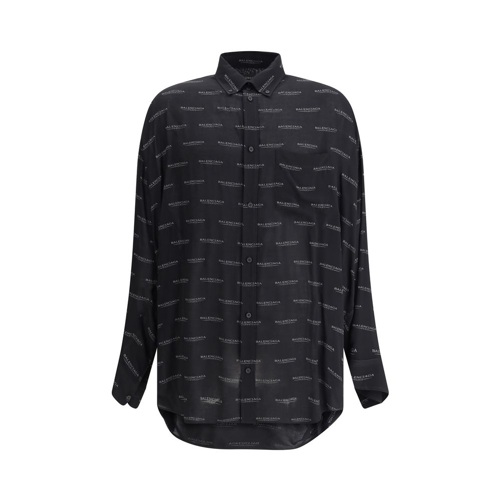 Camisa con el logotipo de Balenciaga