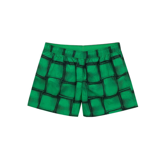 Traje de baño de poliamida verde de Bottega Veneta