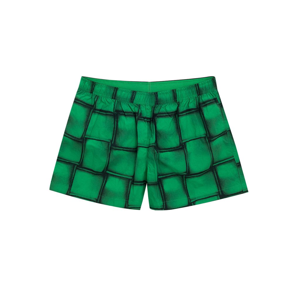 Traje de baño de poliamida verde de Bottega Veneta