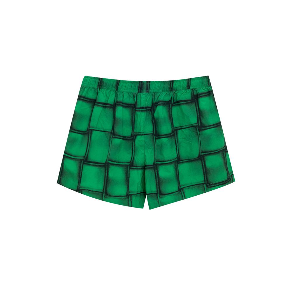 Traje de baño de poliamida verde de Bottega Veneta