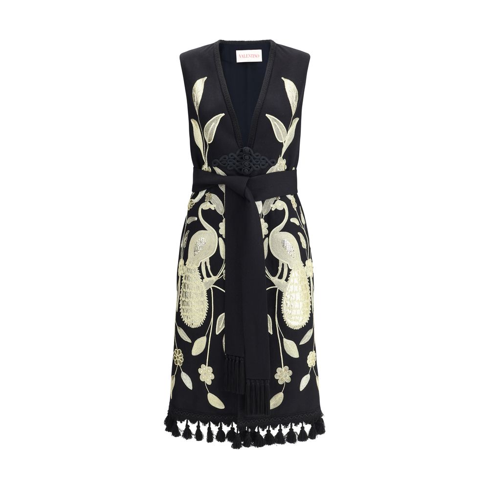 Chaleco largo bordado Valentino
