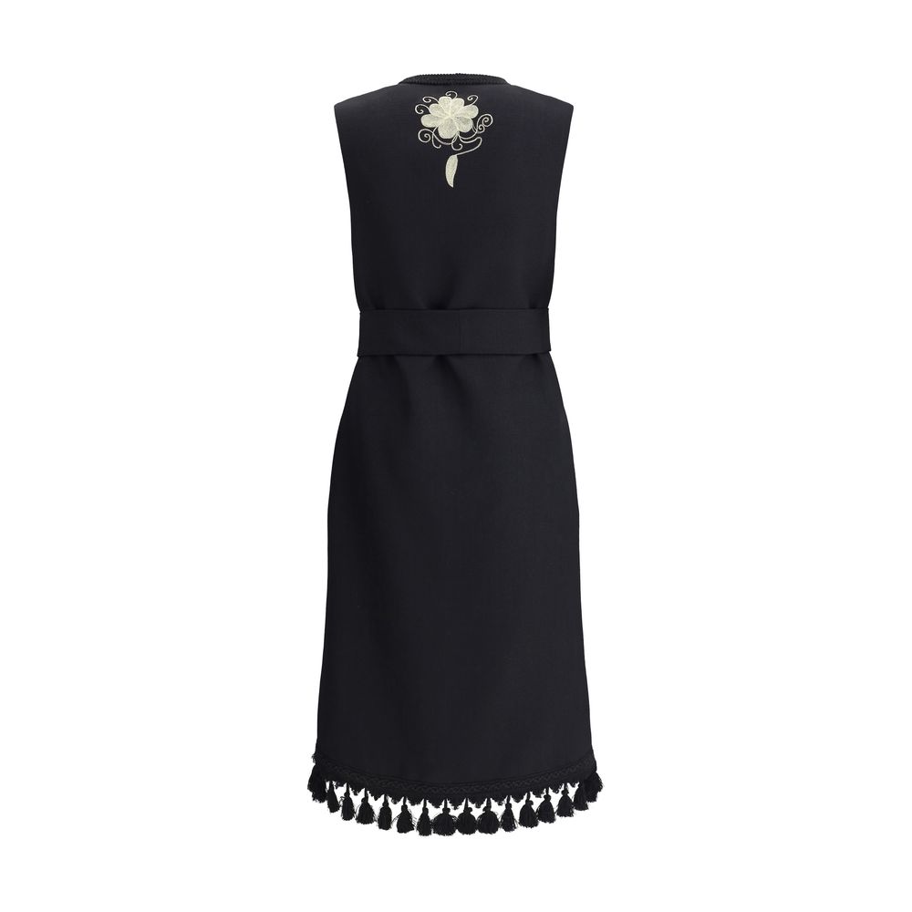 Chaleco largo bordado Valentino