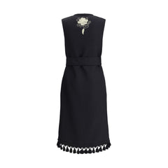Chaleco largo bordado Valentino