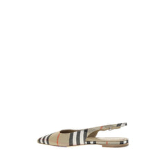 Bailarinas Burberry Birdie Check con tira trasera
