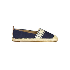Zapatos planos de mujer de poliéster azul Ralph Lauren