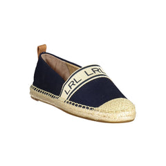Zapatos planos de mujer de poliéster azul Ralph Lauren