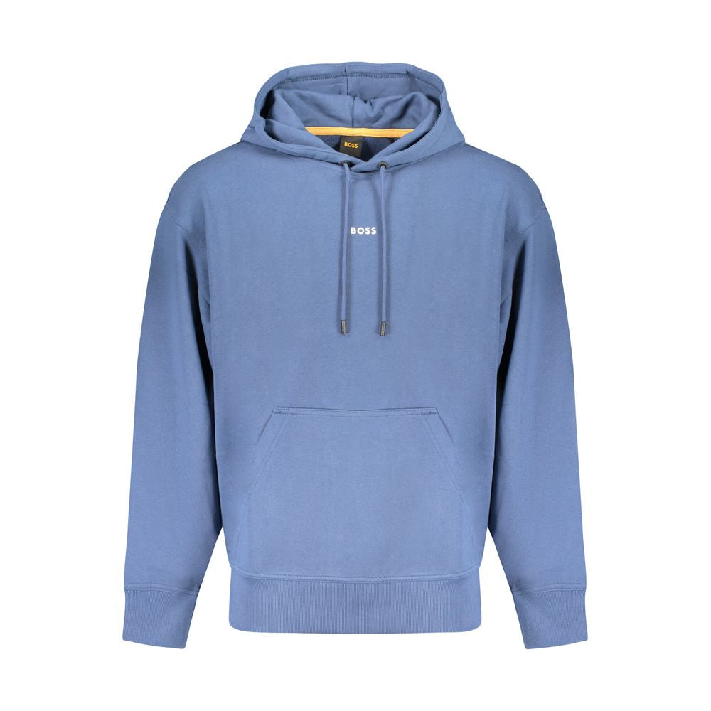 Suéter de algodón azul de Hugo Boss