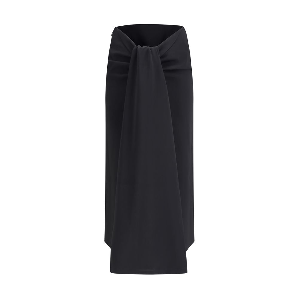 Falda midi drapeada de Jacquemus Sablier