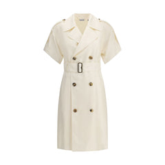 Vestido estilo gabardina con cinturón de Burberry
