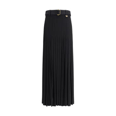 Falda plisada midi de Burberry
