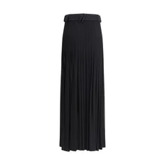 Falda plisada midi de Burberry