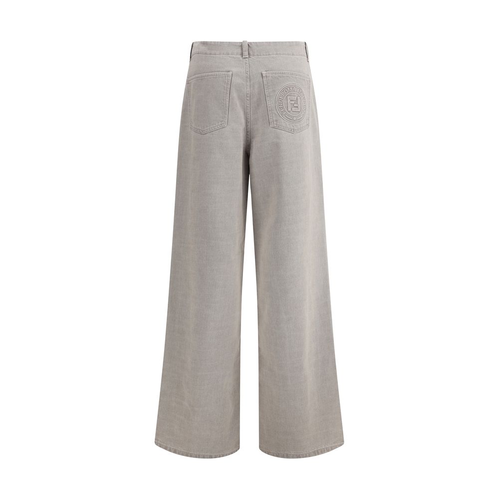 Vaqueros de pierna ancha Fendi