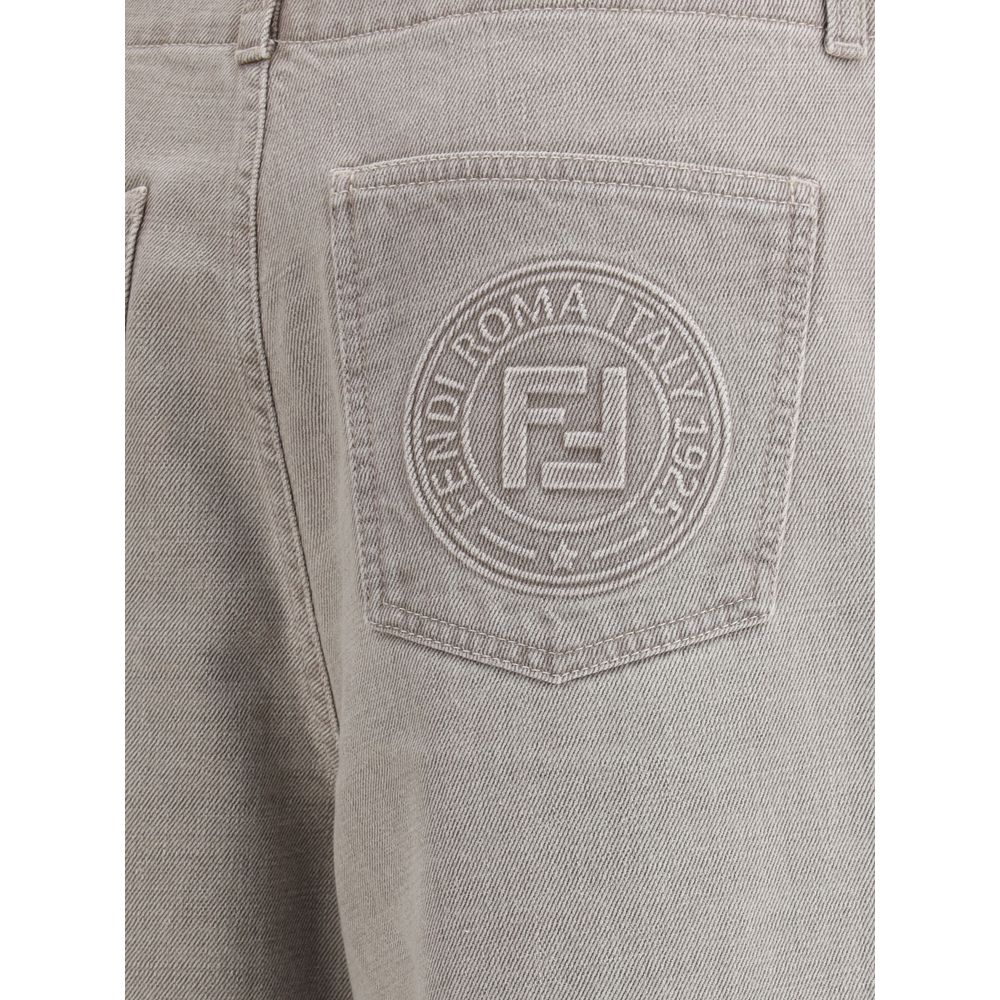 Vaqueros de pierna ancha Fendi