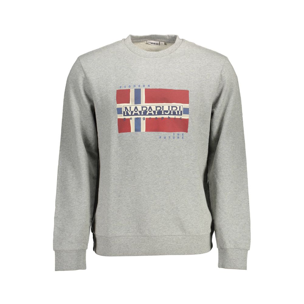 Napapijri Jersey gris de algodón para hombre