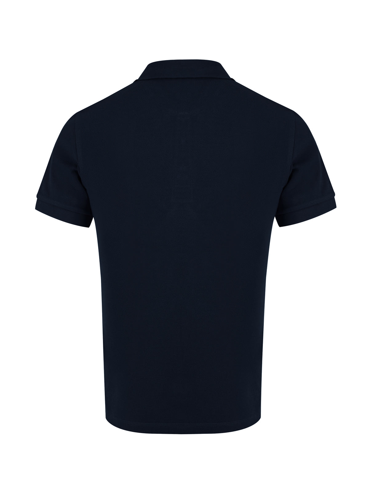 Polo de algodón azul marino con cuello de Burberry